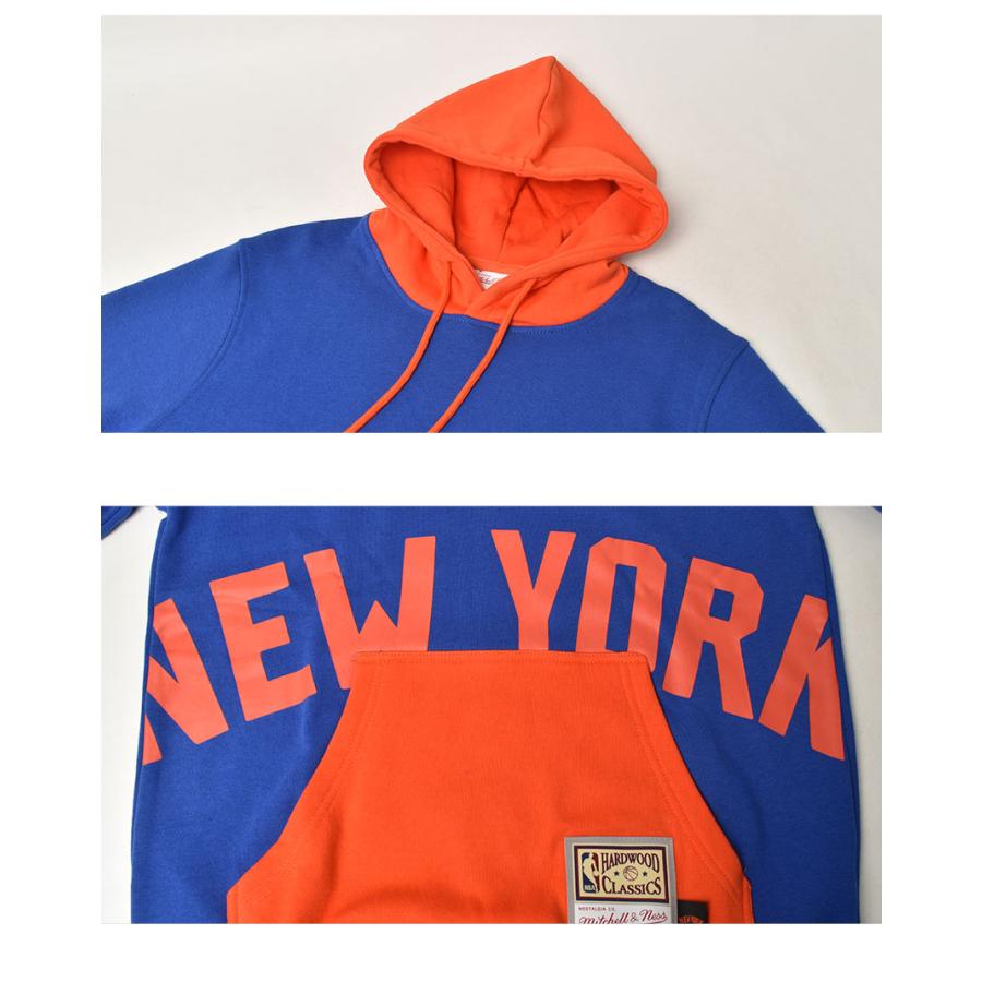 ミッチェルアンドネス プルオーバーパーカー メンズ ビッグ フェイス フーディー 5.0 ニューヨーク・ニックス MITCHELL ＆ NESS |slz| 爆買_2