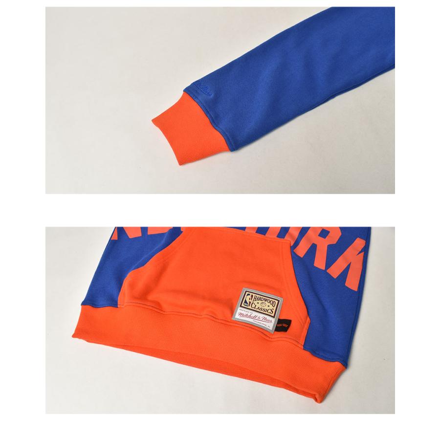 ミッチェルアンドネス プルオーバーパーカー メンズ ビッグ フェイス フーディー 5.0 ニューヨーク・ニックス MITCHELL ＆ NESS |slz| 爆買_3
