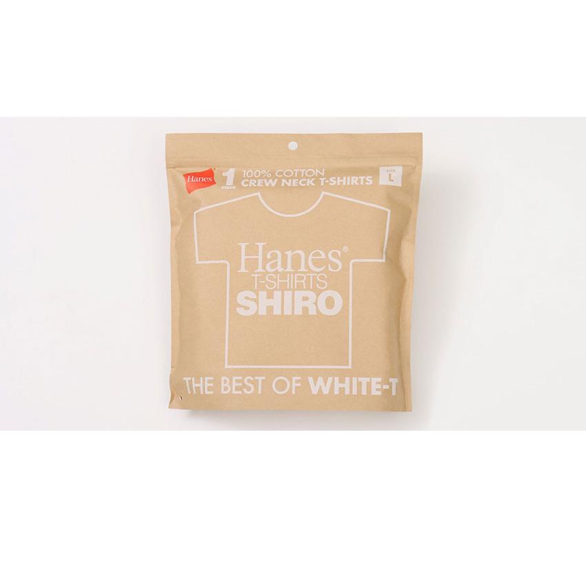 ヘインズ 半袖Ｔシャツ メンズ SHIRO クルーネックTシャツ HANES HM1-X201 ホワイト 白 トップス インナー 無地 半袖 ブランド｜z-sports｜04