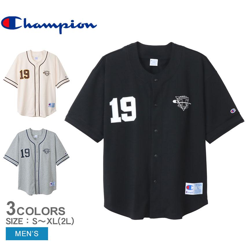 Champion（チャンピオン） 半袖Tシャツ メンズ ベースボールシャツ