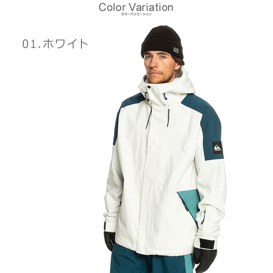 クイックシルバー ジャケット メンズ RADICALO JK QUIKSILVER EQYTJ03416 ホワイト 白 ブラック 黒 アウター 男性用 スノボ 無地｜z-sports｜02