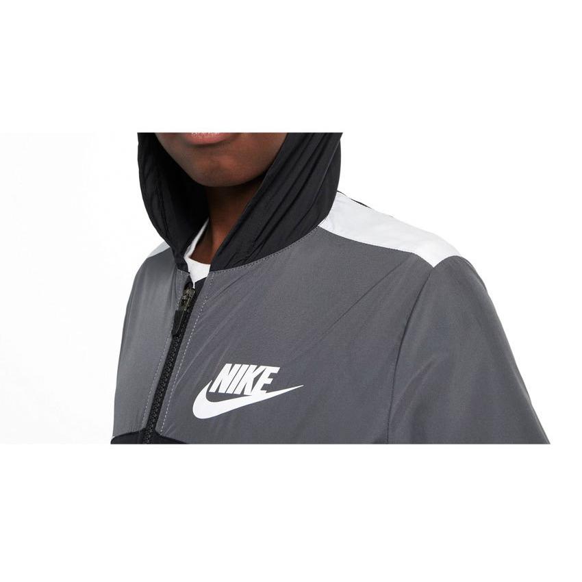 セール ナイキ アウター キッズ ジュニア 子供 Yth Nsw ウーブン フーディ ジャケット Nike Dd8701 ブラック 黒 グレー 男の子 女の子 Z Sports Paypayモール店 通販 Paypayモール