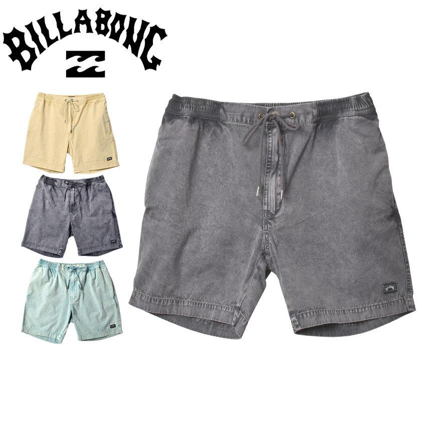 ビラボン パンツ メンズ Washed Laybacks ウォークパンツ ショートパンツ Billabong グレー イエロー ブルー ボトムス 期間限定今なら送料無料