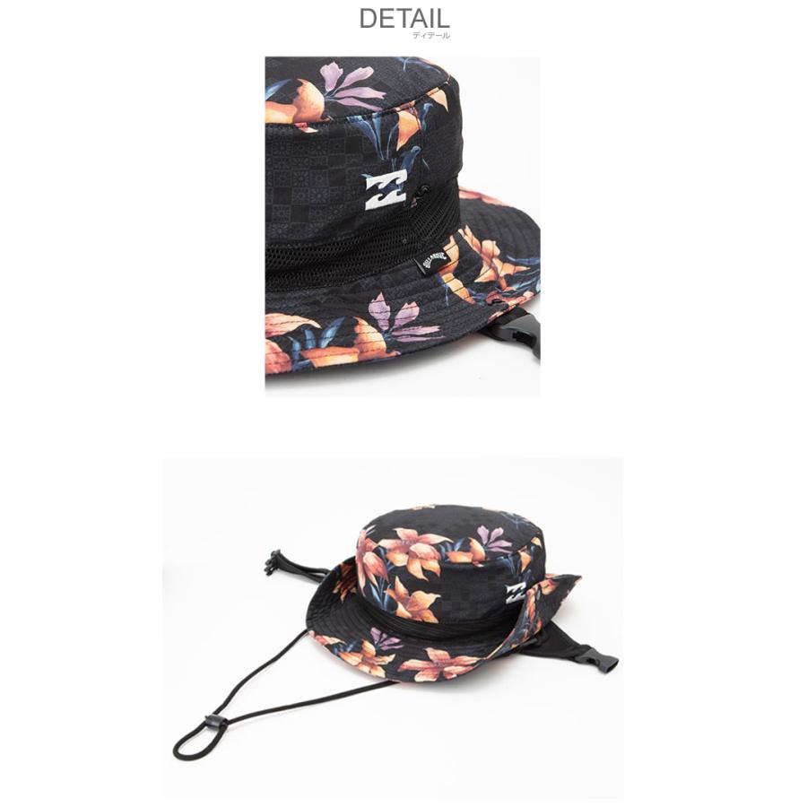 ビラボン バケットハット メンズ SURF HAT PRINT BILLABONG BE011969 ブラック 黒 ネイビー 紺 帽子 ぼうし バケハ ロゴ 紫外線｜z-sports｜08