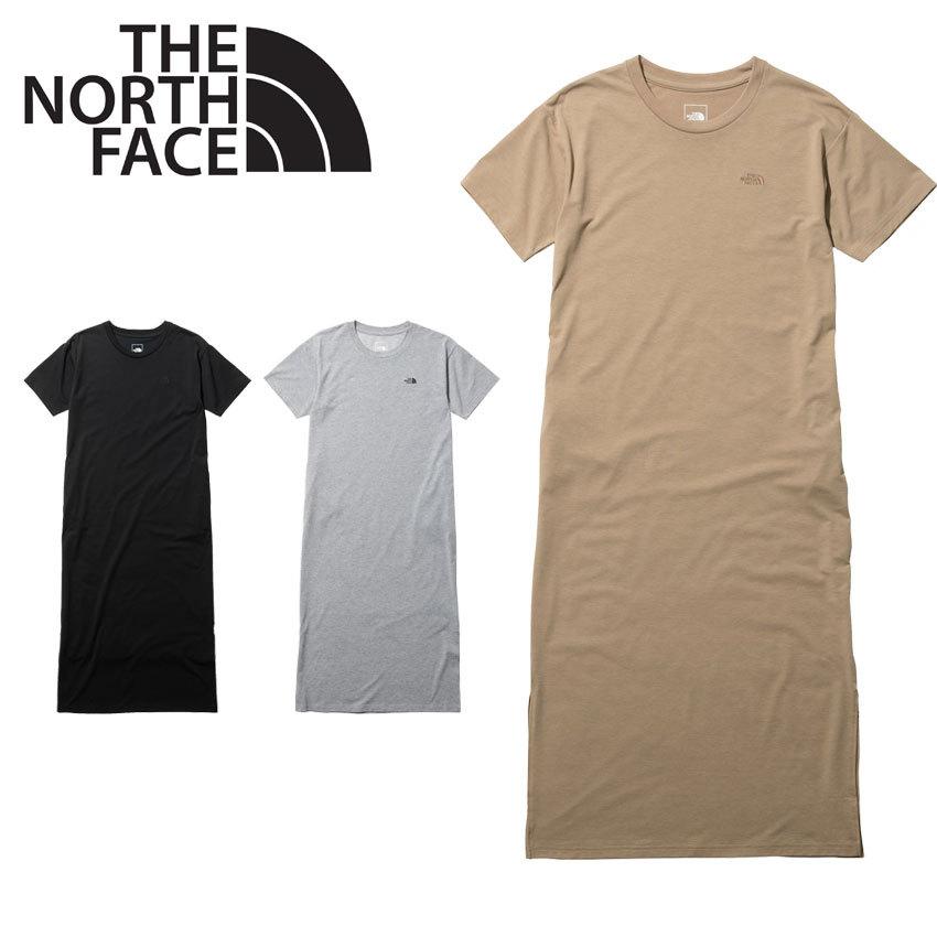 本物保証 ザ ノースフェイス ワンピース レディース ショートスリーブワンピースクルー The North Face Ntw ブラック 黒 グレー 半袖