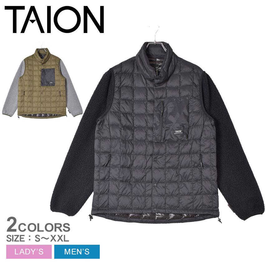 TAION マウンテンハイネックダウンジャケット　Lサイズ　ブラック TAION（タイオン） ダウンジャケット ダウン 「」「ユニセックス
