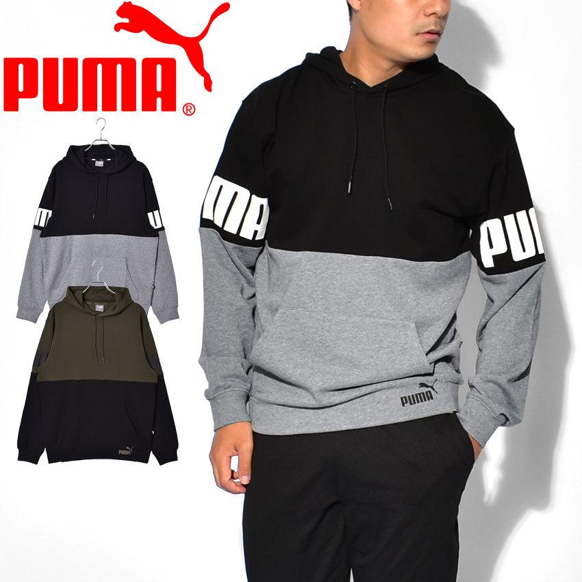 プーマ パーカー メンズ Power カラーブロック フーディースウェット Puma ブラック 黒 カーキ ウエア スエット ブランド Z Sports ヤフーショッピング店 通販 Paypayモール