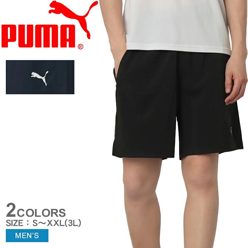 CAUTIONテープ付き黒ショートパンツ　沖縄限定 PUMA（プーマ） ショートパンツ メンズ TAD ESSENTIALS 7インチ