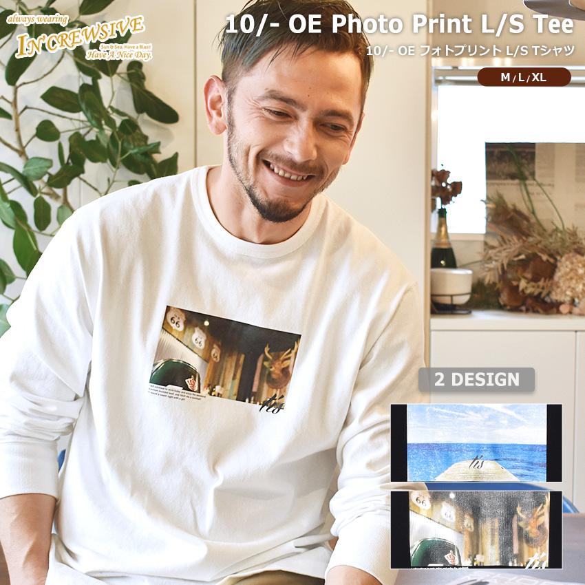 インクルーシブ Tシャツ 長袖 メンズ フォトプリントロングスリーブtシャツ In 1178s In 1179s ブラック 黒 白 長袖 Z Sports Paypayモール店 通販 Paypayモール