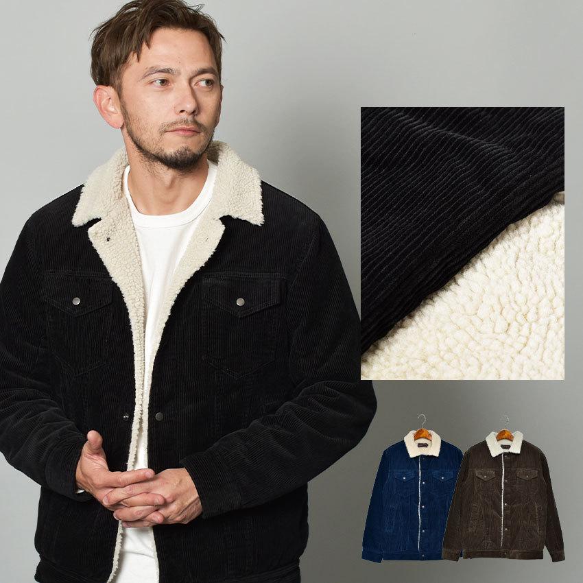 GOOD OL'【ブラック】【44】スウェードボアジャケット　ランチジャケット In'crewsive（インクルーシブ） ジャケット メンズ ボア ランチ