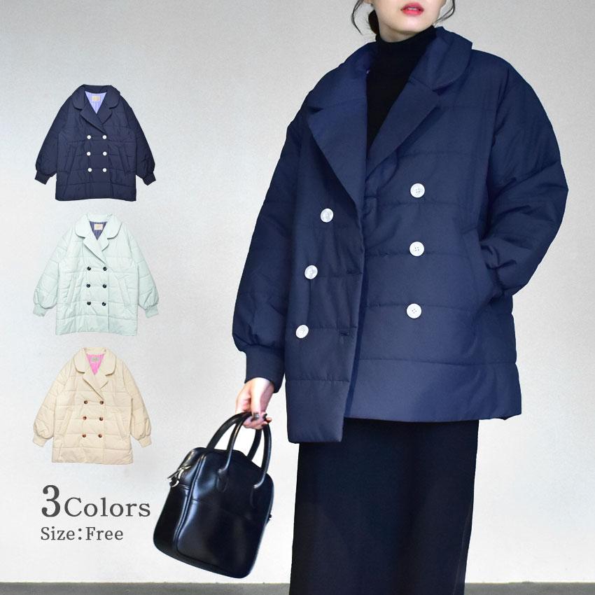 キルト Pコート アウター レディース 春 refinedworks リファインド