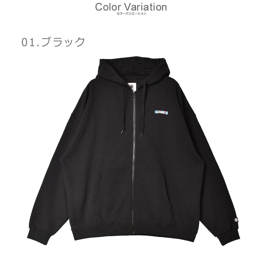 エレメント パーカー メンズ VAN OWN PACE ZIP パーカー ELEMENT BD022023 ブラック 黒 グレー トップス パーカー 長袖 ワイド｜z-sports｜04