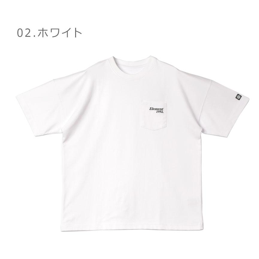 エレメント 半袖Tシャツ メンズ TOUGH POCK SS ELEMENT BE021200 ブラック 黒 ホワイト 白 トップス ウェア カットソー ポケット｜z-sports｜05