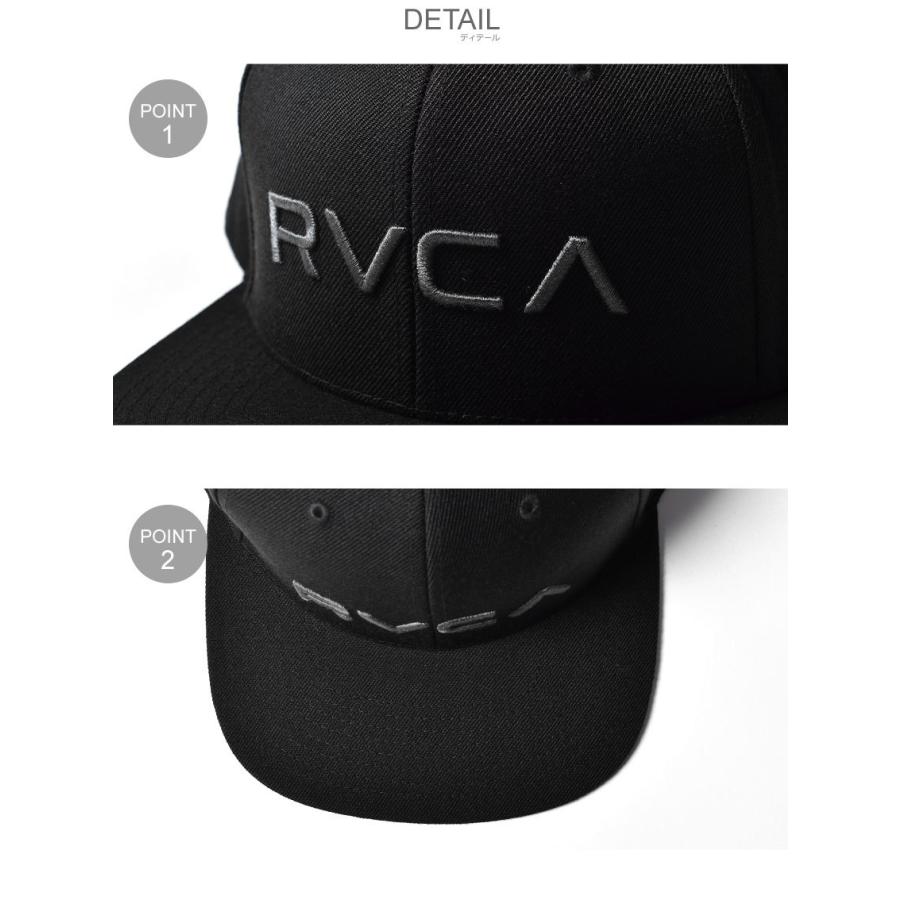 RVCA 新品　M メンズ RVCA（ルーカ） キャップ メンズ SQUARE SNAPBACK RVCA BC041912 黒 白