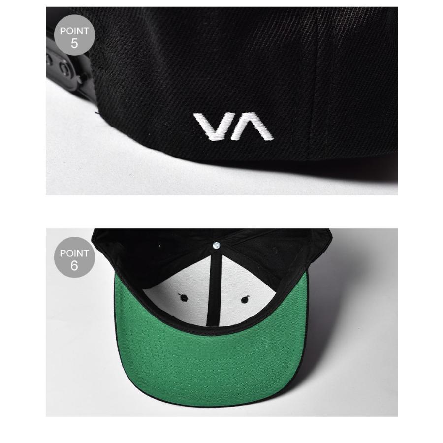 RVCA（ルーカ） キャップ メンズ SQUARE SNAPBACK RVCA BC041912 黒 白