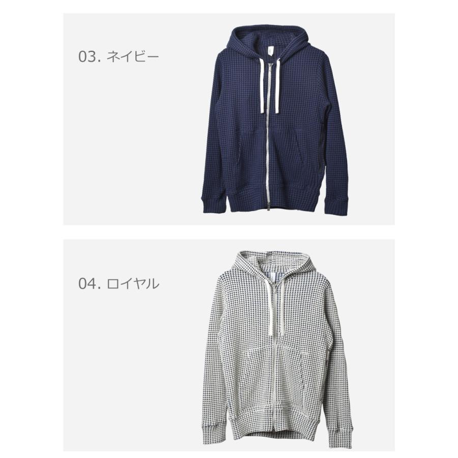 シーグリーン パーカー メンズ ビッグワッフルフーディー SEAGREEN 