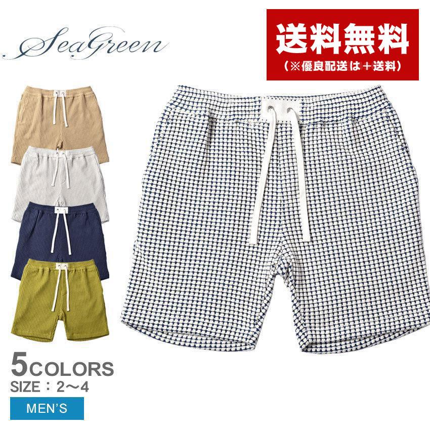 SEAGREEN（シーグリーン） ハーフパンツ メンズ ビッグ ワッフル