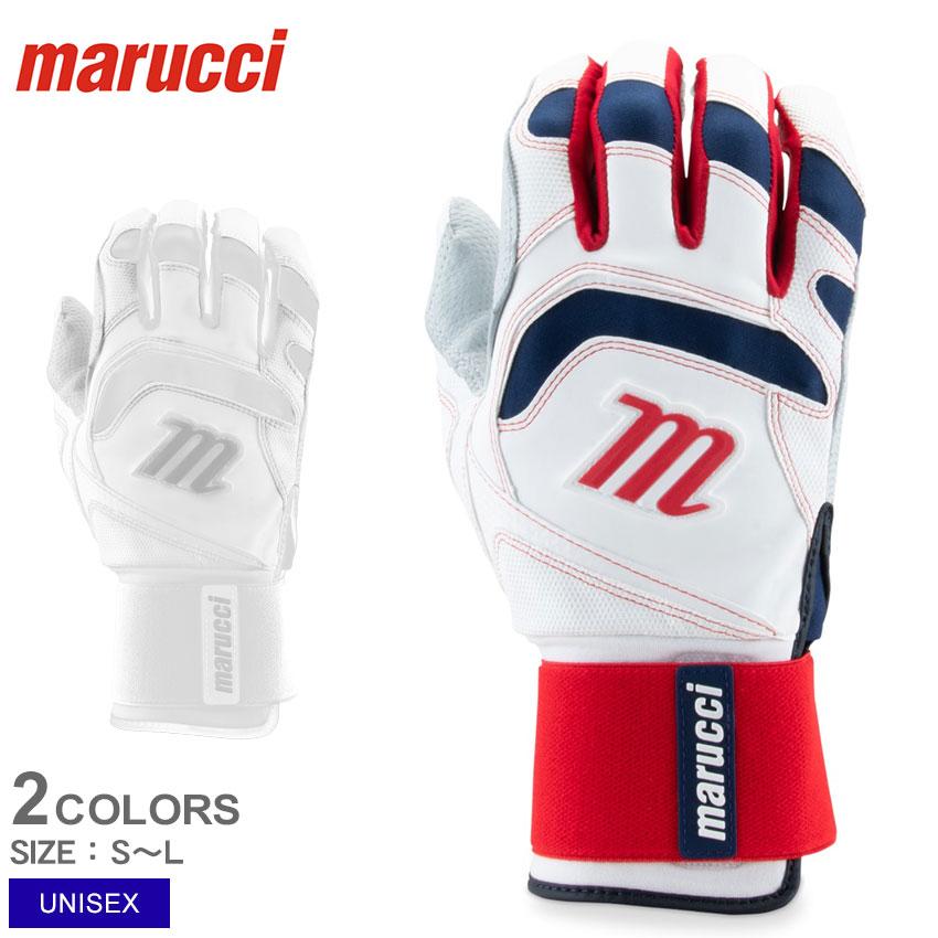 マルッチ メンズ バッティンググローブ Marucci Adult Signature Full Wrap Batting Gloves - Red/White/Navy marucci（マルーチ） バッティンググローブ メンズ レディース