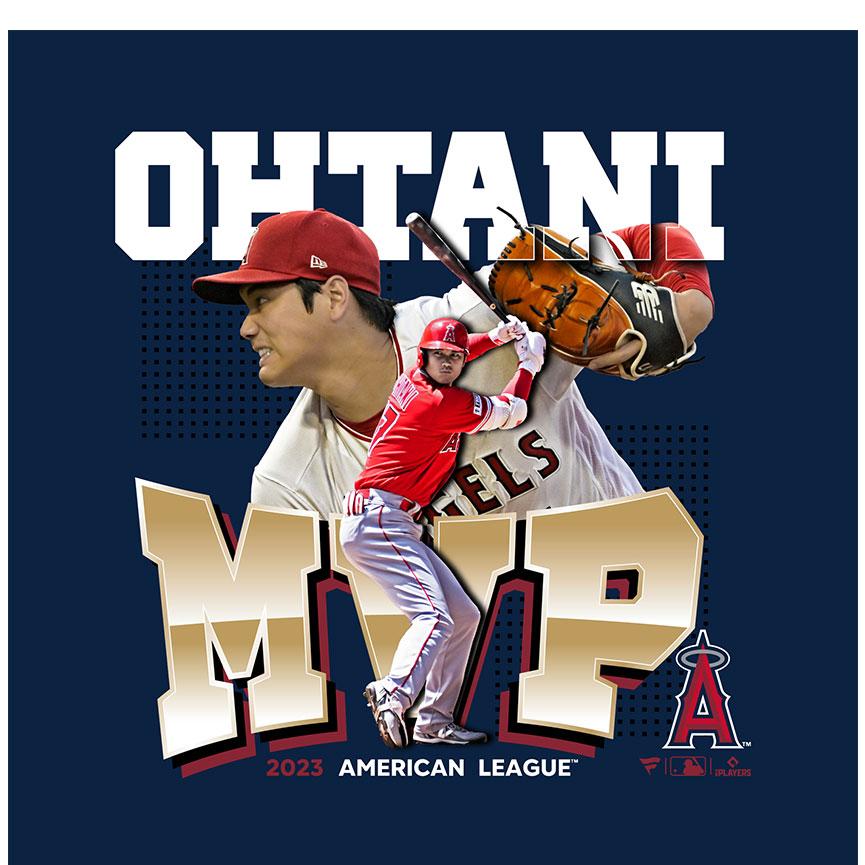 ファナティクス Tシャツ メンズ レディース 大谷翔平選手 AL MVP受賞記念 限定フォトTシャツ FANATICS レッド 赤 ロサンゼルス｜z-sports｜07