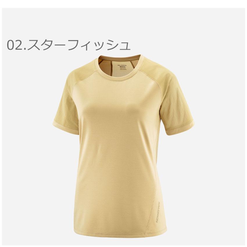 （ゆうパケット送料無料）サロモン 半袖Tシャツ レディース OUTLINE TEE SALOMON LC2029800 LC2029900 LC2030000 黒 ネイビー 紺 半袖 スポーツ｜z-sports｜06