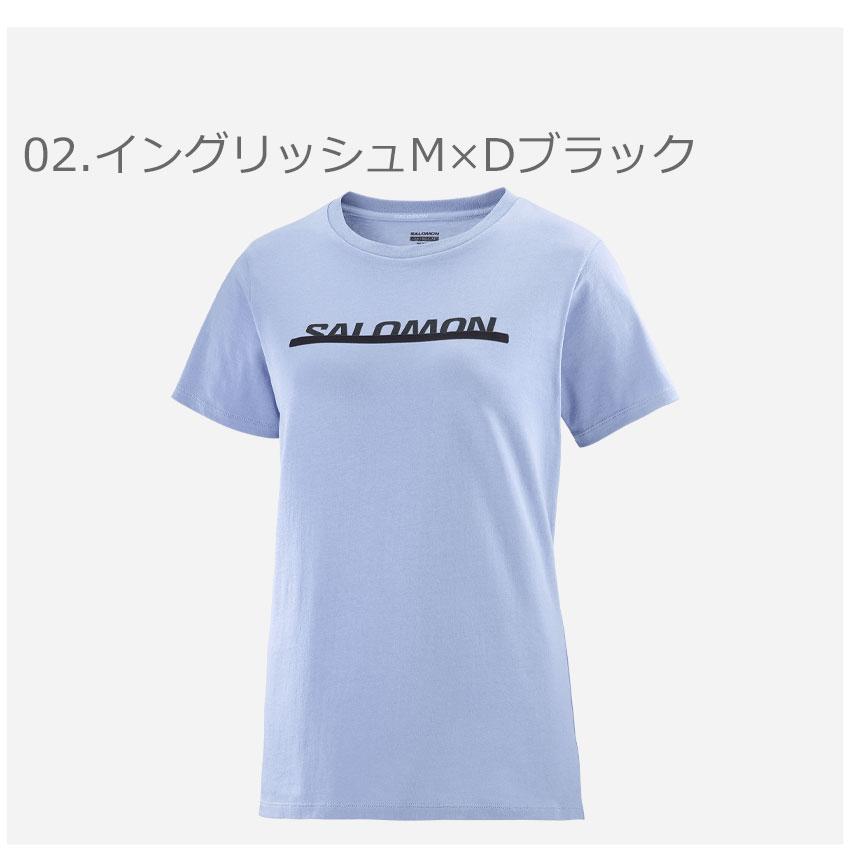 サロモン 半袖Tシャツ レディース ESSENTIAL LOGO SS TEE SALOMON LC2030300 LC2030400 LC2030500 ブラック 黒 青 半袖｜z-sports｜06