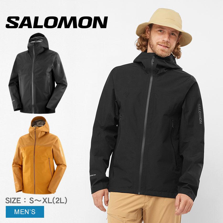 SALOMON ブラック ジャケット L SALOMON 黒 ナイロンジャケット L size