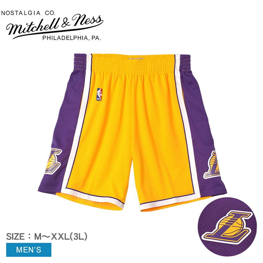 ミッチェル&ネス レイカーズ　パンツのみ ミッチェル＆ネス ショートパンツ メンズ NBA SWINGMAN SHORTS LAKERS
