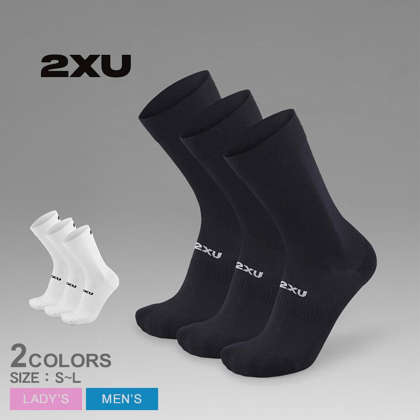 ツータイムズユー 三足組ソックス メンズ レディース Crew Socks 3