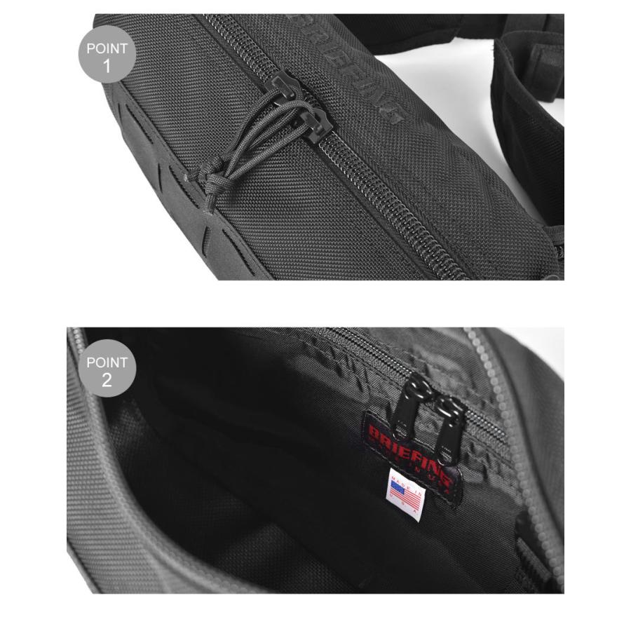 【新品】BRIEFING ウエストバッグ ブラック ブリーフィング BRIEFING ブリーフィング BRIEFING バッグ ボディ