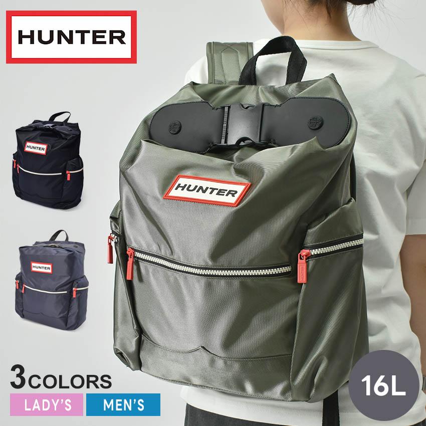 HUNTER バックパック トップクリックUBB6017ACD ブラック 美品！ HUNTER（ハンター） バックパック メンズ レディース トップクリップ