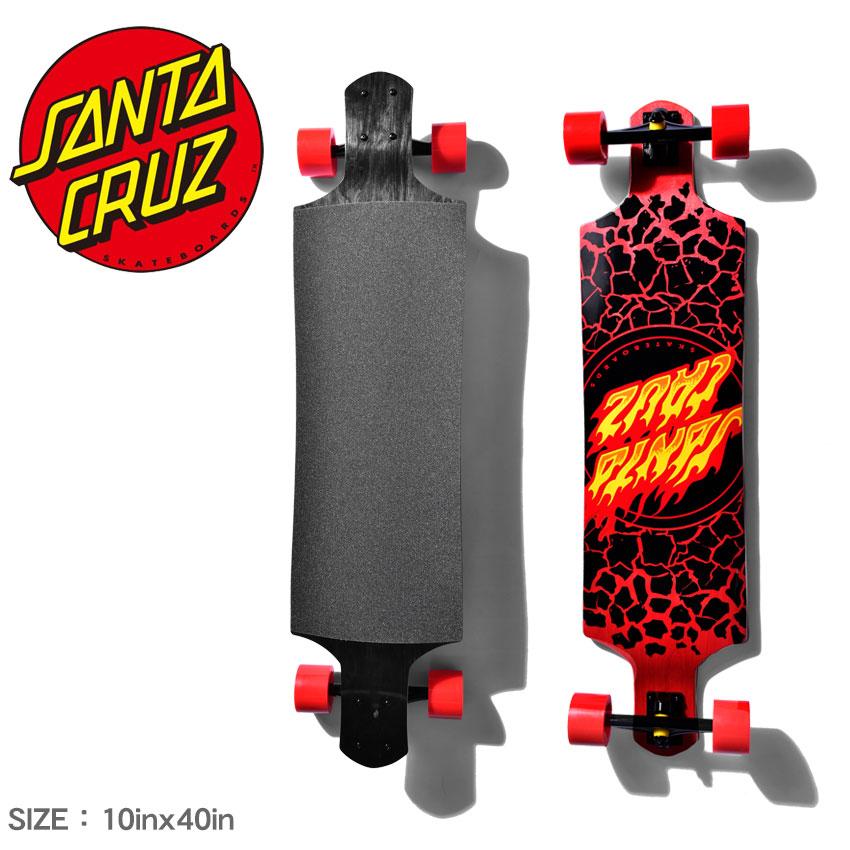 サンタクルーズ スケートボード DROP DOWN FLAME DOT 10×40 SANTA CRUZ