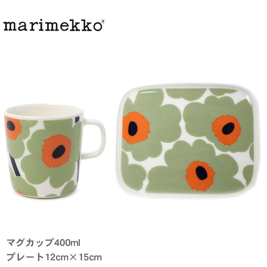 marimekko（マリメッコ） 食器 ウニッコマグカップ400ml＆プレート12cm