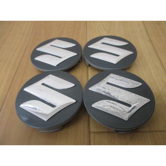 スズキ（SUZUKI） 純正 濃いガンメタ センターキャップ 中古4個/4枚