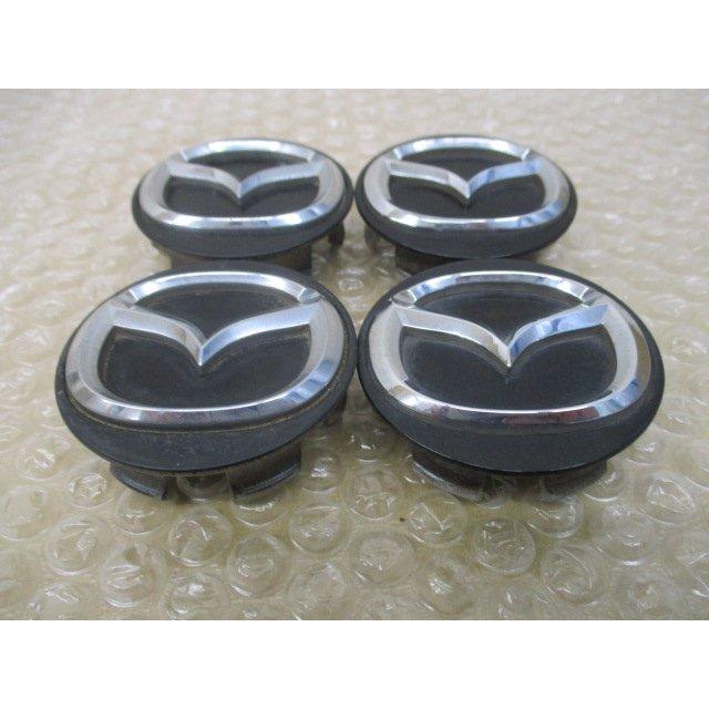 マツダ（Mazda） 純正 黒 ブラック センターキャップ 中古4個/4枚 ND