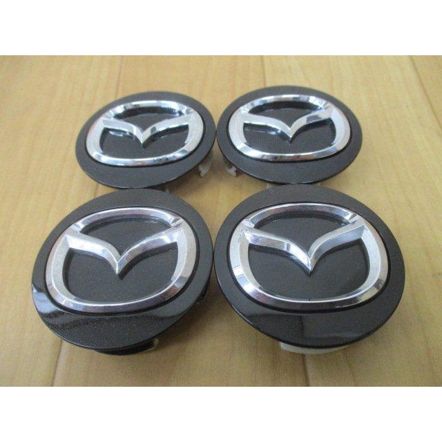 マツダ（Mazda） 純正 黒 ブラック センターキャップ 中古4個/4枚 CX