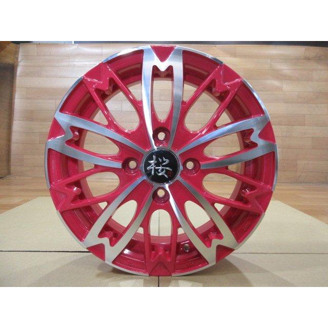 軽四 R-PRIDE 和道 桜 ホイール 新品 4本 4H-100 14インチ