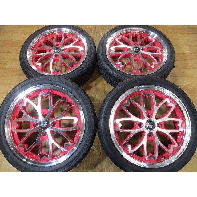 軽四 桜 ホイール タイヤ 新品 4本 16インチ 165/50R16 ハンコック 