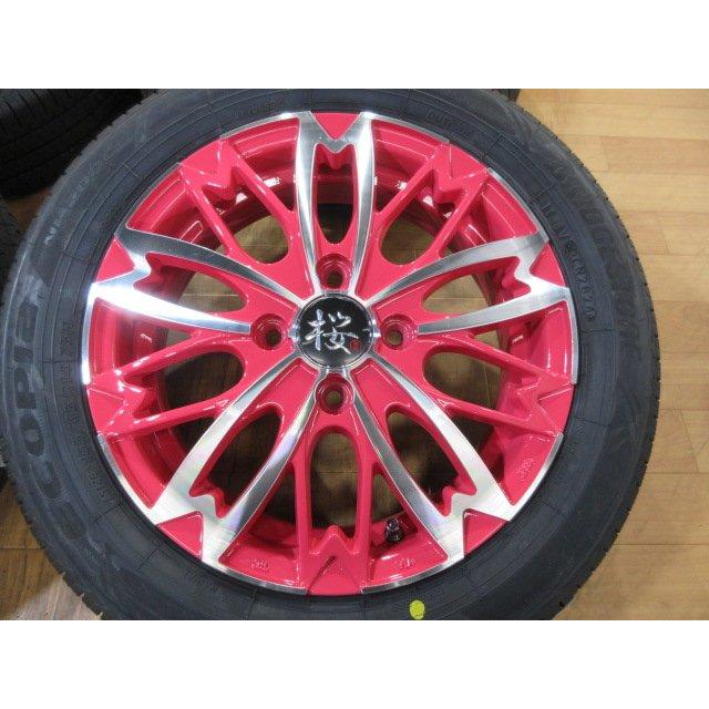 新品 軽四 R-PRIDE 和道 桜 ホイール タイヤ ブリヂストン 4本 14