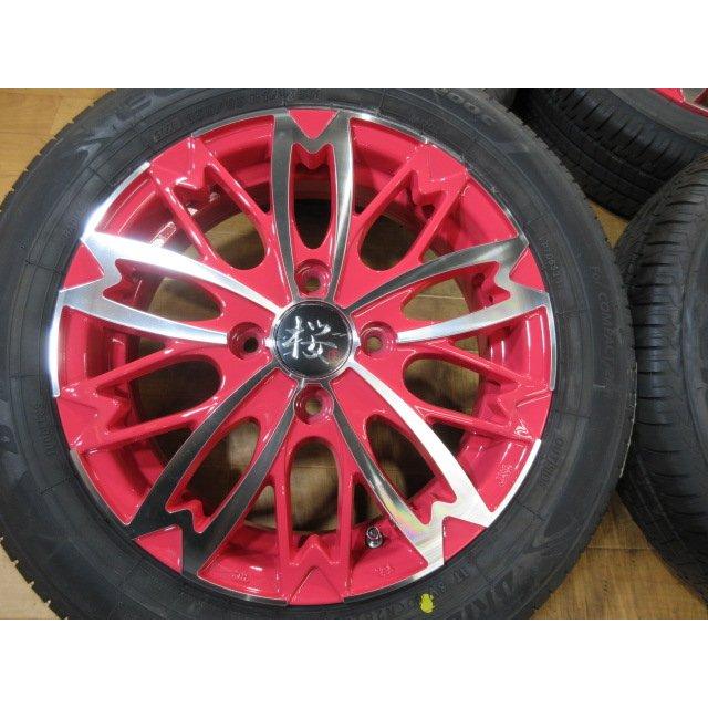 新品 軽四 R-PRIDE 和道 桜 ホイール タイヤ ブリヂストン 4本 14