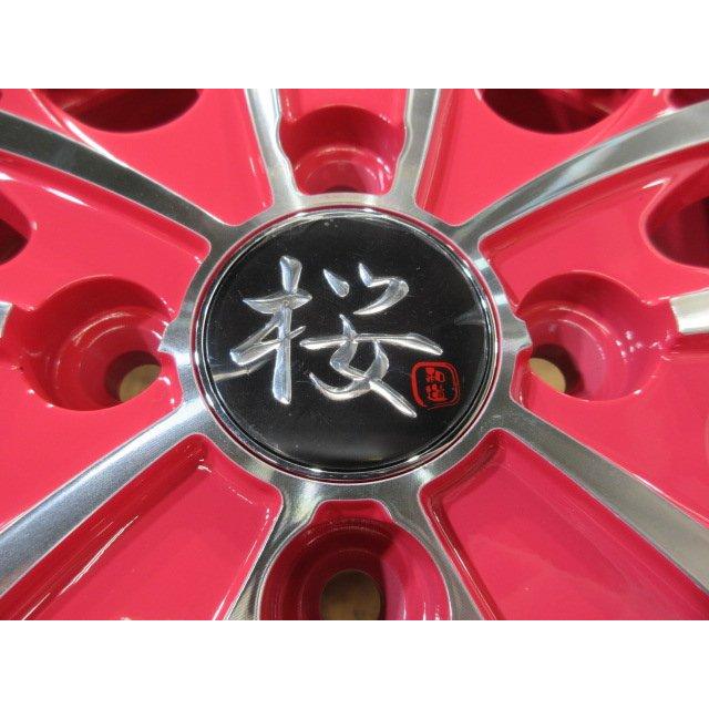 新品 軽四 R-PRIDE 和道 桜 ホイール タイヤ ブリヂストン 4本 14