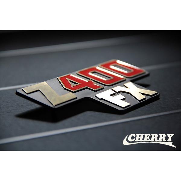 347】【Z400FX】 E4B サイドカバーエンブレム 完全復刻品 当時旧車