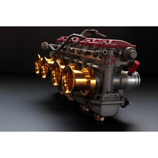 503】CRキャブSボディ用 アルミショートファンネル ゴールド : cab  