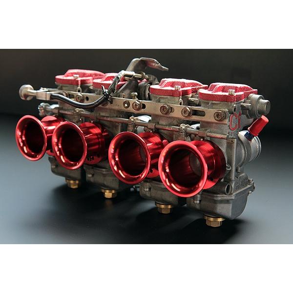 501】CRキャブSボディ用 アルミショートファンネル レッド : CHERRY