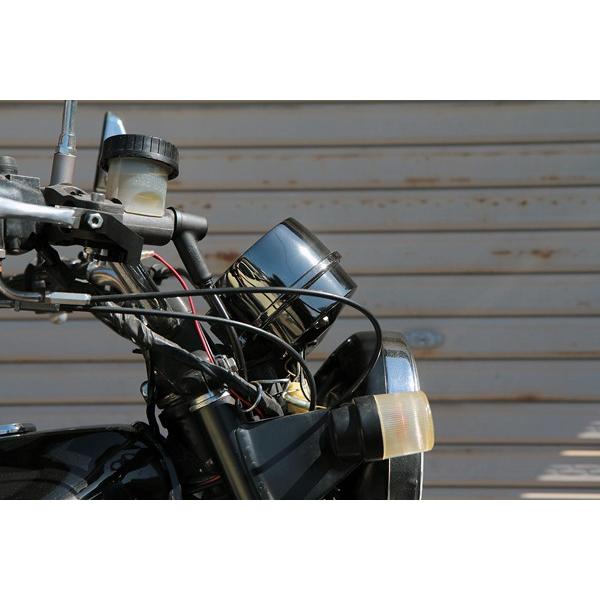 539】【Z400FX】 新品メーターカバー下側 ブラッククローム 旧車
