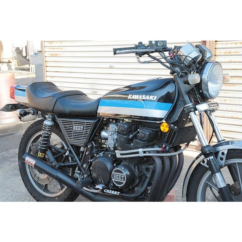 483】Z400FX E1-3純正パターンアンコ抜きシート ブラック 483】Z400FX E1-3純正パターンアンコ抜きシート ブラック