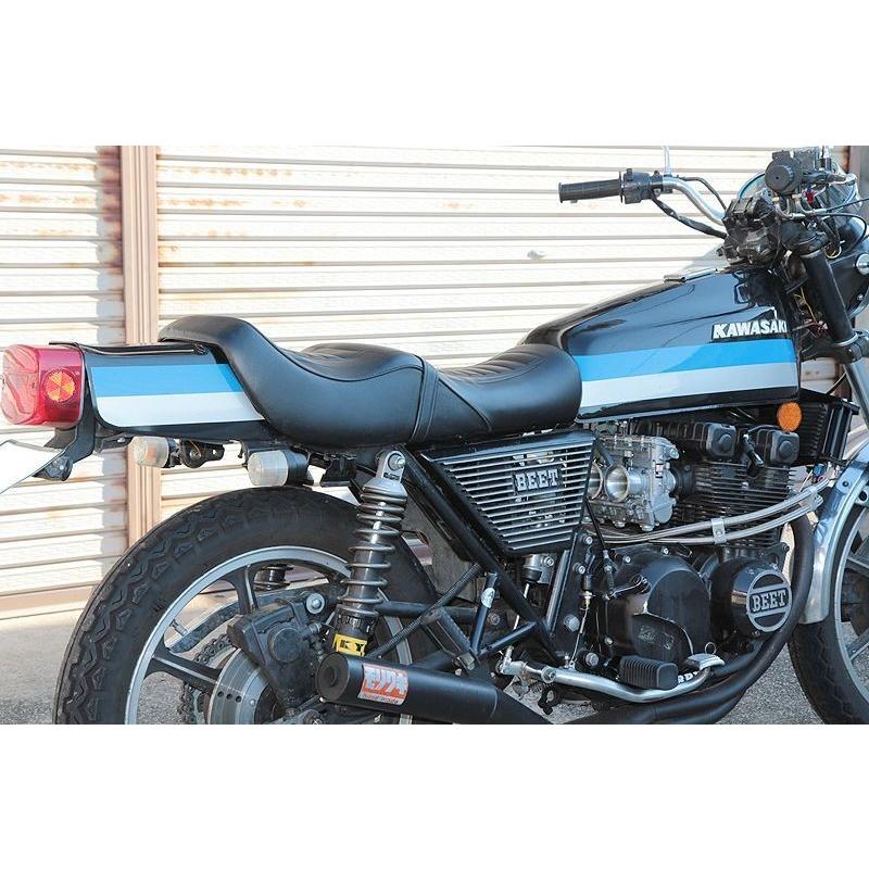 483】Z400FX E1-3純正パターンアンコ抜きシート ブラック 483】Z400FX E1-3純正パターンアンコ抜きシート ブラック