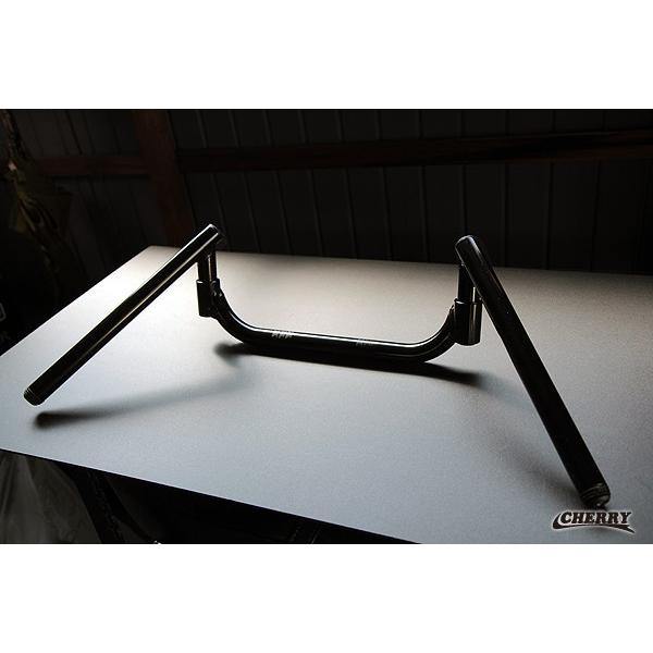 134】可変コンドルハンドル 22.2ミリ ステンレス製 純ブラック