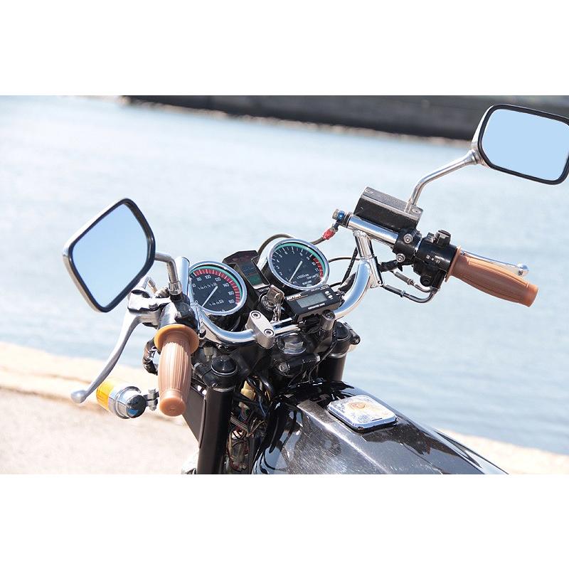 【133】可変コンドルハンドル 22.2ミリ ステンレス製 ブラッククロームメッキZ400FXZ1Z2