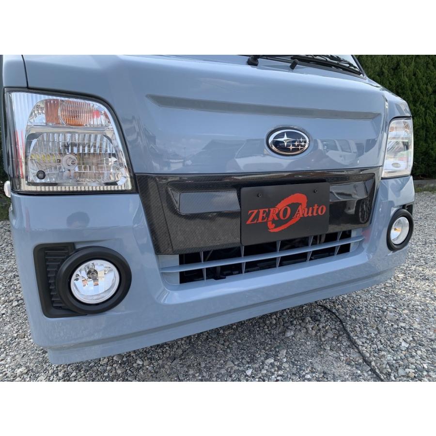 サンバー H21年〜H24年 フロント バンパー カーボン カバー 最終型