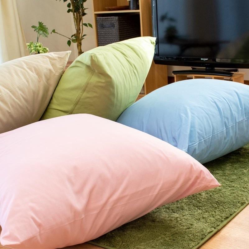 骸 ジャンボクッション 超ジャンボクッション XXLサイズ 90×90cm 綿100％クッションカバー付き